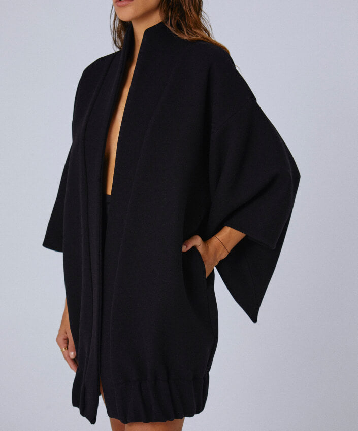 Kaput Kimono Black Long- People Like Us community