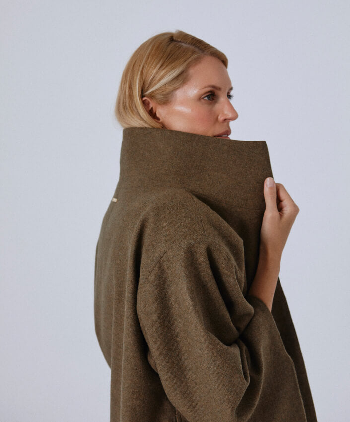 Jakna Kimono Khaki Brown- People Like Us community